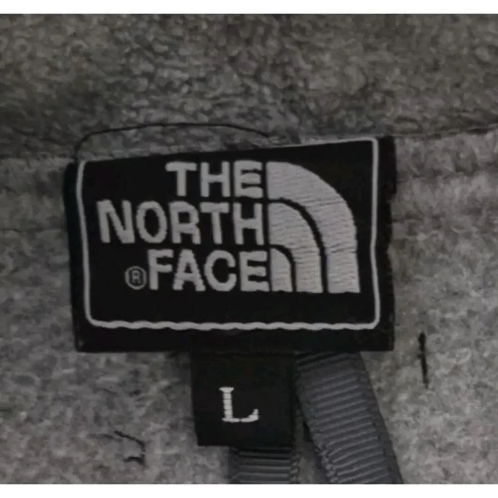 Vintage The North Face Denali Fleece Jacket Mens L Gray Black Made USA Full Zip
